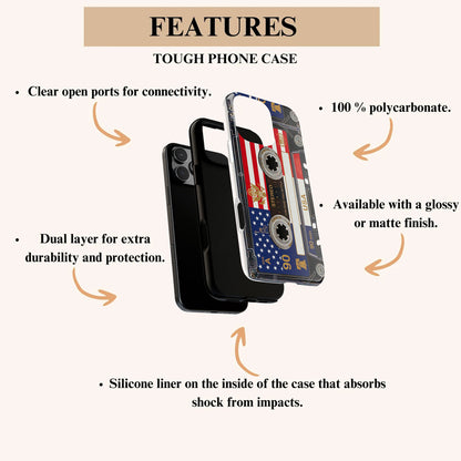 Custom Phone Cases-Countries Cassette